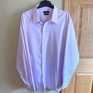 Nautica 18.5 36/37 Lavender Dress Shirt